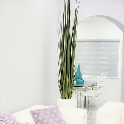 Grand vase Dax avec herbe à roseaux