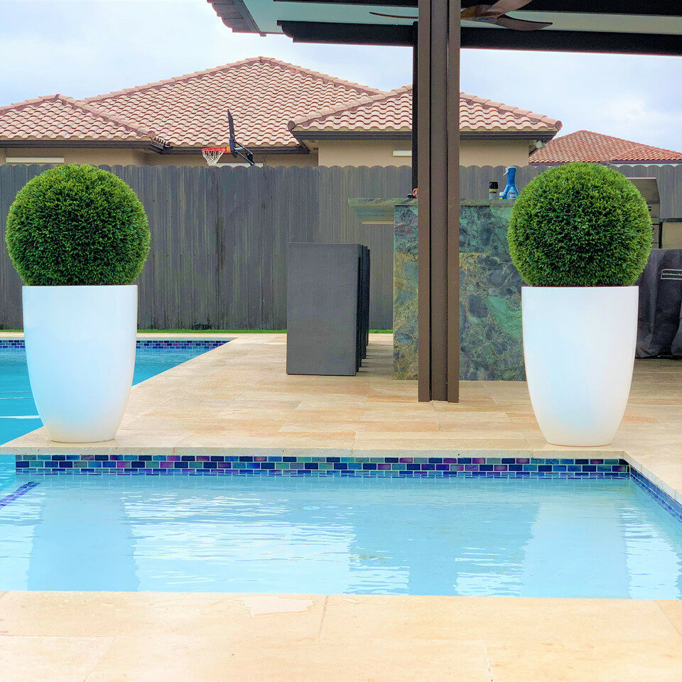 Topiaire Ben L 51 cm en fibre de verre