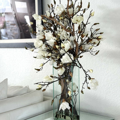Vase Magnolias Blanches – Hauteur 51 cm – Maison Moderne