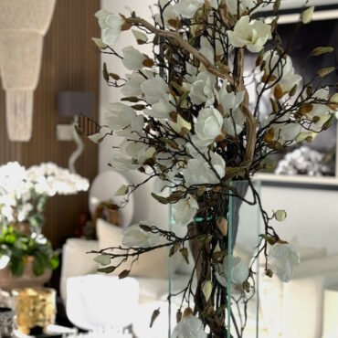 Vase Magnolias Blanches – Hauteur 51 cm – Maison Moderne